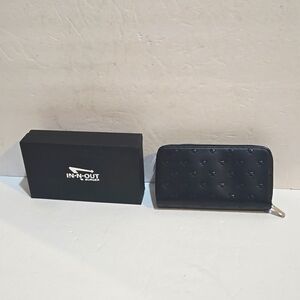 c RARE NEW RETRO IN-N-OUT BURGER MULTI POCKET ZIPPER CLUTCH PURSE WALLET I…